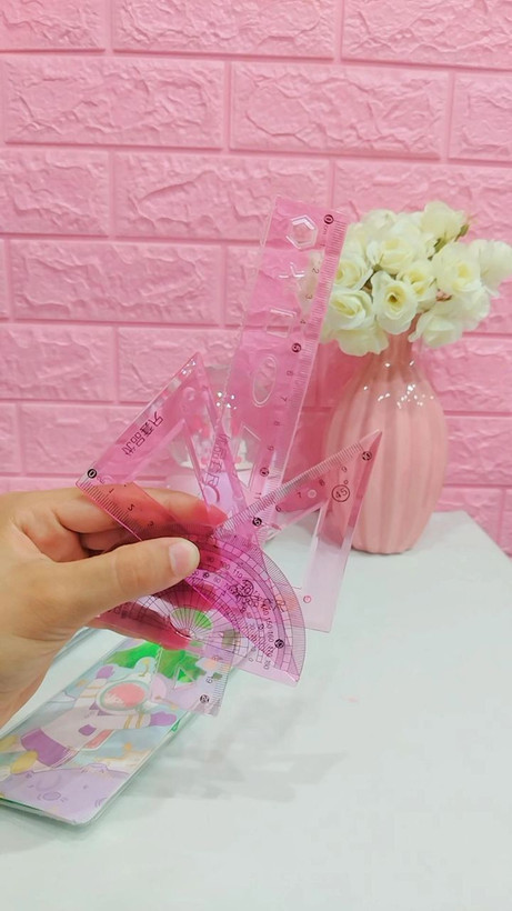ست خط کش ژله ای طرح فضانورد ۴تیکه