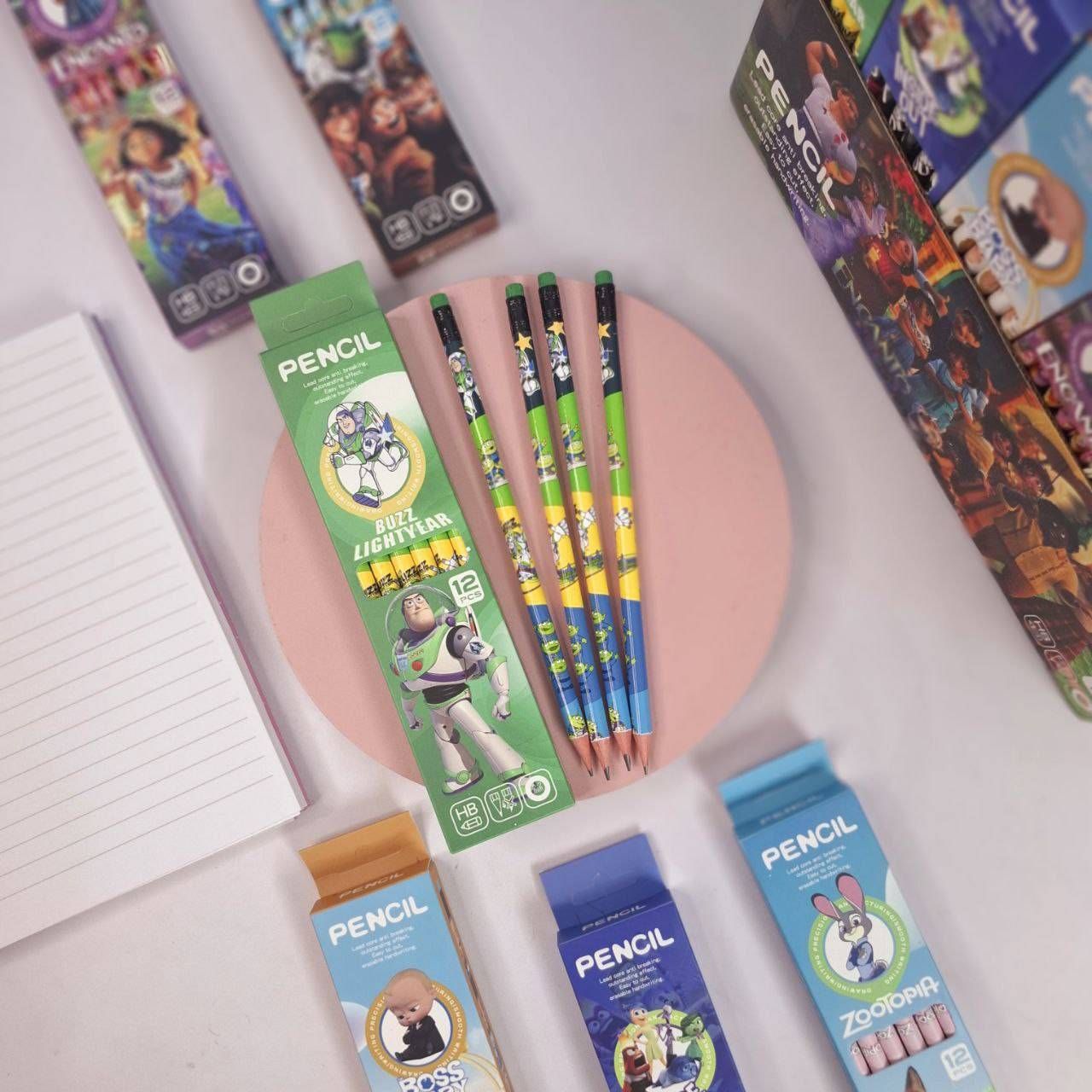 مداد مشکی ۱۲ عددی طرح Buzz Lightyear (باز لایت‌یر)